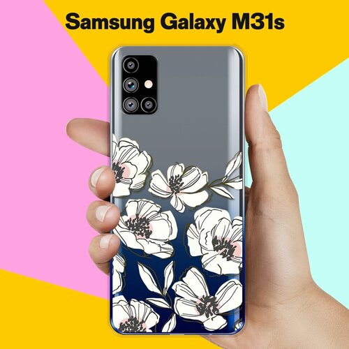 Силиконовый чехол Цветы на Samsung Galaxy M31s силиконовый чехол париж на samsung galaxy m31s