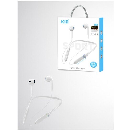 Наушники беспроводные для телефона на шею КM03 Гарнитура беспроводная Bluetooth Спортивные Наушники 84500₽