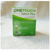 Тест-полоски OneTouch Select Plus (УанТач Селект Плюс) 25 шт, срок 09.2024