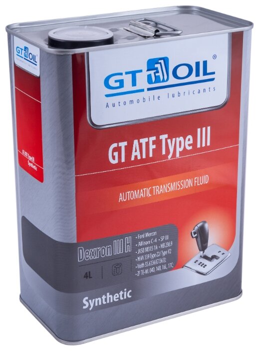 Трансмиссионное масло GT OIL ATF Type III