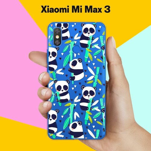 Силиконовый чехол на Xiaomi Mi Max 3 Панда / для Сяоми Ми Макс 3