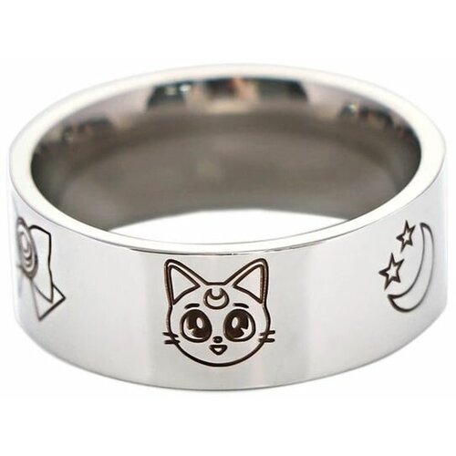 фото Кольцо нержавеющая сталь, размер 18 sailor moon