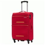 Чемодан Redmond тканевый облегченный средний красный CSR11L24RED 66x41x28(+3) см (М) - изображение