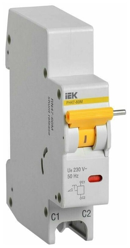 фото Расцепитель независимый РН47-60М на DIN-рейку для ВА47-60M IEK MVA31D-RN-1