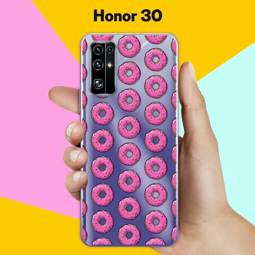 Силиконовый чехол на Honor 30 Пончики / для Хонор 30 силиконовый чехол пончики на honor 30
