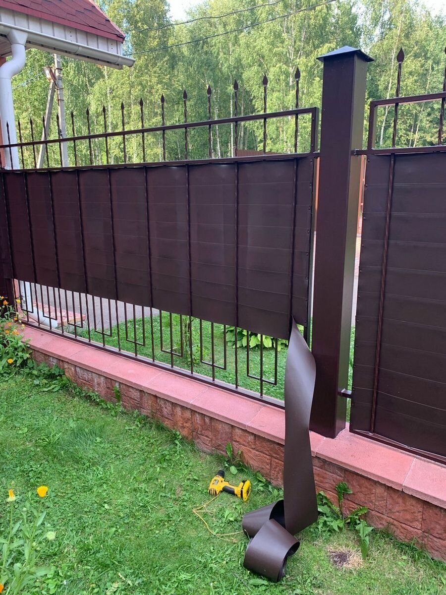 Бордюрная лента садовая 20 см х 9 м (2 рулона), ограждение для грядок коричневого цвета - фотография № 7