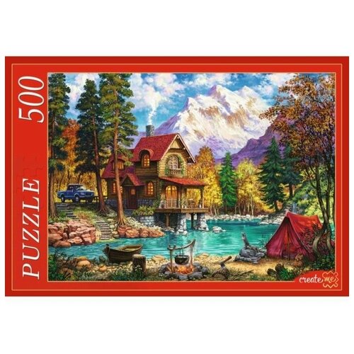 Пазлы 500 элементов. Домик У горного озера (Арт. П500-4129) пазл top puzzle 500 деталей терраса у горного озера