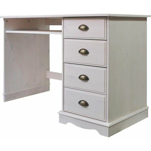 Стол компьютерный Клаудиа 4 ящика белый универсальный 28700₽