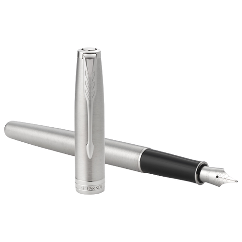 Набор Parker 2020: перьевая Parker Sonnet Core F526, Stainless Steel CT (Перо M) + чехол для ручки 2121708