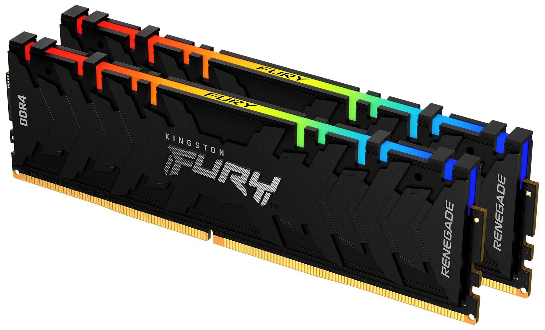 Оперативная память Kingston DDR4 16Gb (2x8Gb) 4600 MHz pc-36800 FURY Renegade RGB (KF446C19RBAK2/16)