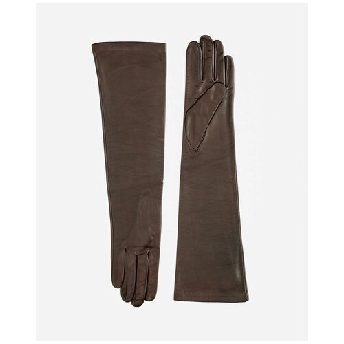 фото Перчатки marco vanoli, демисезон/зима, натуральная кожа, подкладка, размер 7.5, коричневый