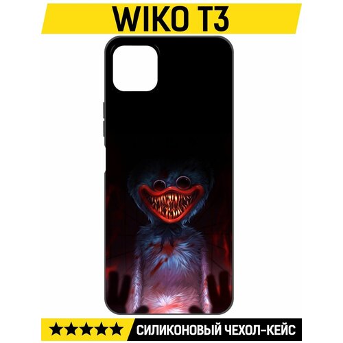 Чехол-накладка Krutoff Soft Case Атака Хаги Ваги для Wiko T3 черный чехол накладка krutoff soft case хаги ваги игрушка для wiko t3 черный