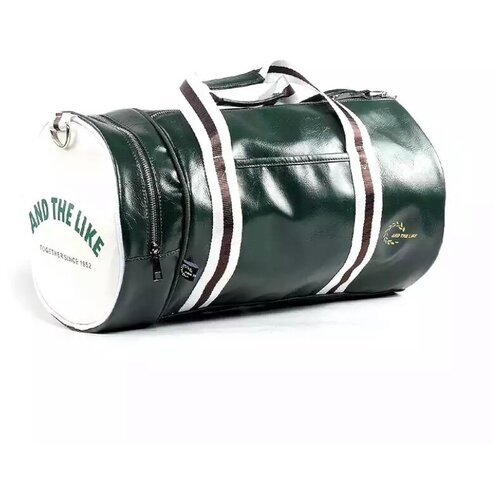 фото Сумка спортивная/дорожная эко кожа черно-белая and the like