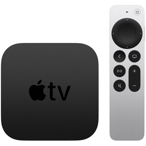 Комплект Медиаплеер Apple TV 4K 64GB Black (черный) + Адаптер питания 2-pin Terminator