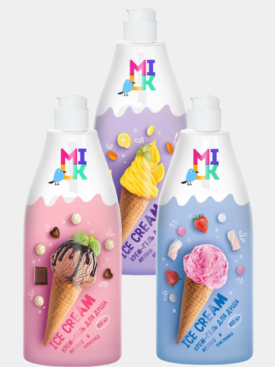 Крем-гель для душа Milk молоко и апельсин, 800 мл - фото №5