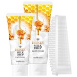 Набор Double Dare Honey milk drop face & body wash with white I.M. Buddy - изображение