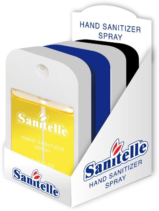 Спрей для рук антисептический Sanitelle в ассортим 4штx42мл 0042-СП-ШБ-МИКС