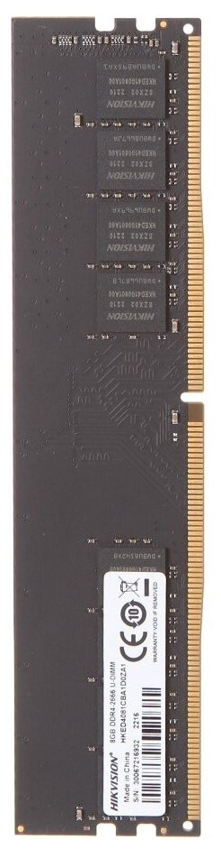 Модуль памяти HikVision DDR4 DIMM 2666Mhz PC21300 CL19 - 8Gb HKED4081CBA1D0ZA1/8G