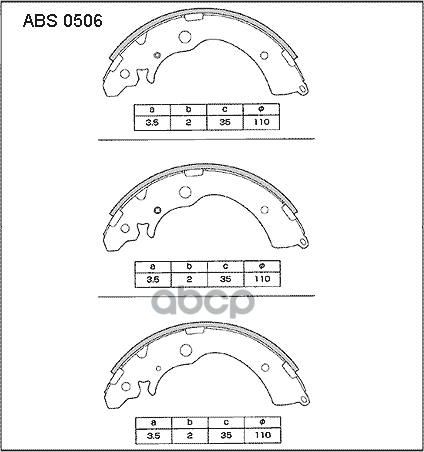 Колодки Тормозные Барабанные | Зад | Honda Accord 1.8I/2.0I 16V 90-92 ALLIED NIPPON арт. ABS0506