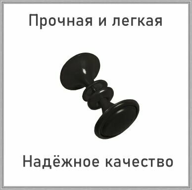 Ручка-стяжка для дверей Трибатрон алюминиевый металлик - фото №2