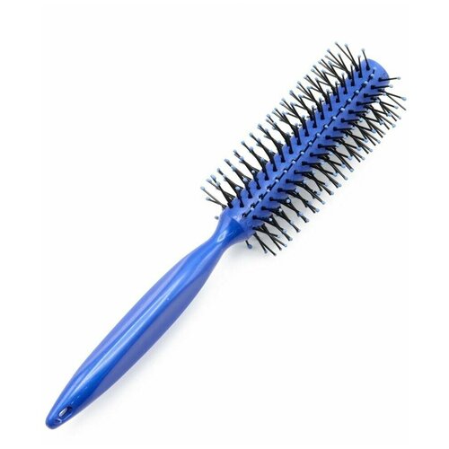 Расческа брашинг для волос, цвет синий, длина 20 см, 1 шт.