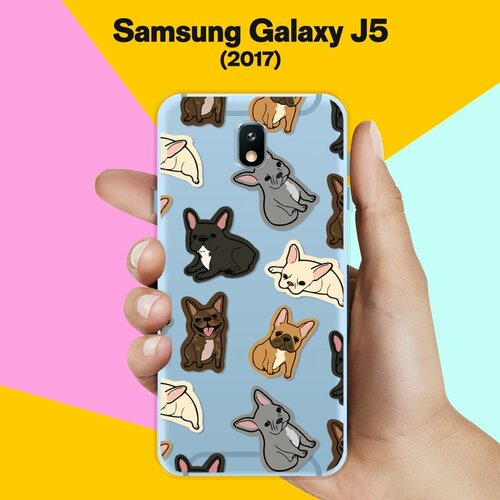 Силиконовый чехол на Samsung Galaxy J5 (2017) Французы / для Самсунг Галакси Джей 5 2017 пластиковый чехол котики в снегу на samsung galaxy j5 2017 самсунг галакси джей 5 2017