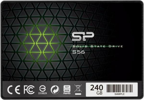 Твердотельный диск 240GB Silicon Power S56, 2.5, SATA III [R/W - 560/530 MB/s] TLC