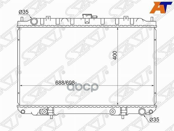 Радиатор Infiniti I30 99-04 / Nissan Cefiro 98-03 / Maxima 00-06 Sat арт. NS0004-33