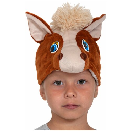 фото Головной убор швейный "шапка детская "коник" р. 52-54 карнавалофф