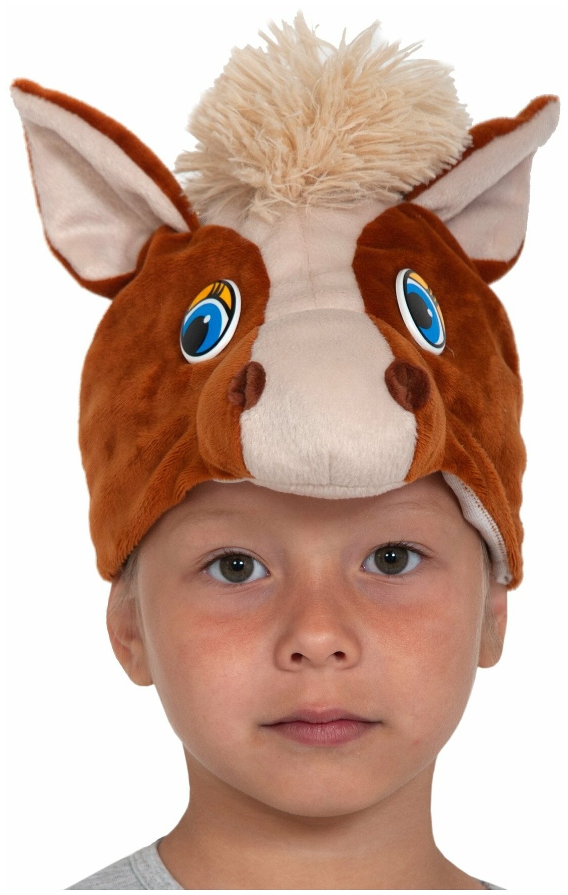 Коник маска-шапка для детей