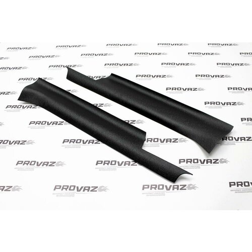 Защитные накладки на ковролин порогов для Renault Sandero / Рено Сандеро 2009-2013 АБС пластик с липучкой, передние