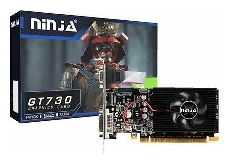 Видеокарта GT730 Pcie (96sp) 2GB 128-bit DDR3 DVI Hdmi CRT Nf73np023f .