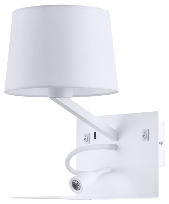 Бра Arte Lamp Ibis A1056AP-2WH, E27, 40 Вт, кол-во ламп: 1 шт, кол-во светодиодов: 1 шт.