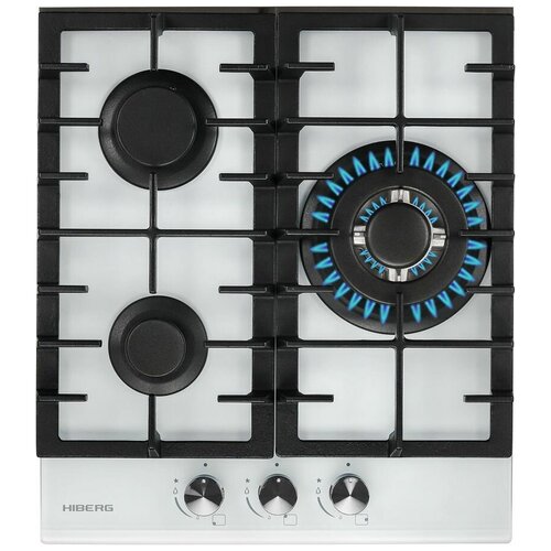 Газовая варочная панель HIBERG VM 4534 W независимая белый 2747800₽