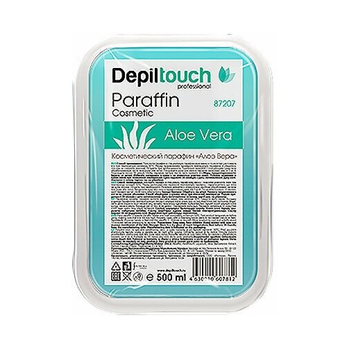 DEPILTOUCH PROFESSIONAL Парафин косметический Алоэ вера в ванночке 500 гр.