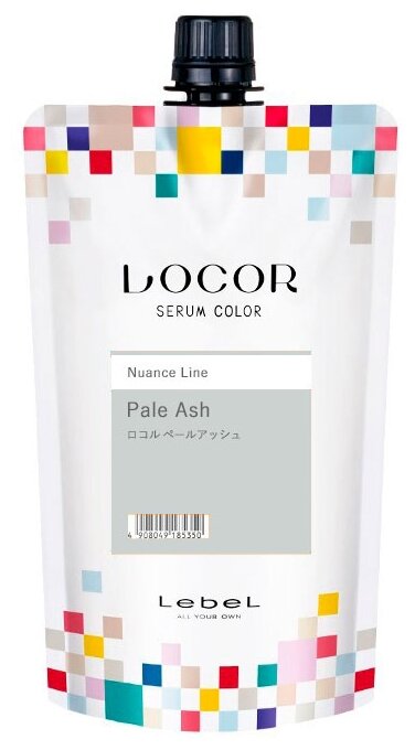 LEBEL LOCOR Serum Color - Краситель-уход оттеночный LOCOR Pale Ash 300гр