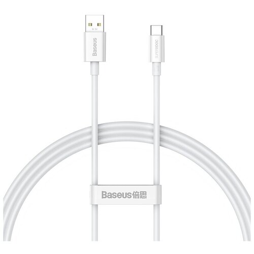 Кабель BASEUS Superior Series (SUPERVOOC) Fast Charging, USB - Type-C, 65W, 6.5А, 1 м, Белый аксессуар baseus superior series fast charging data cable usb type c 66w 1m white catys 02