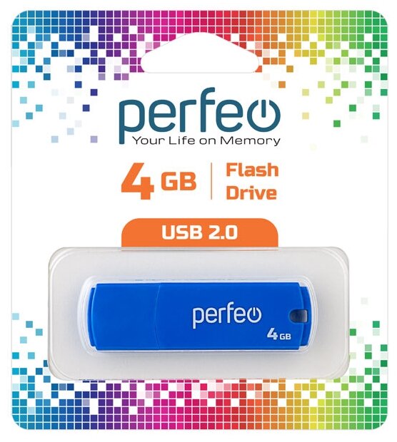USB флешка Perfeo USB 4GB C05 Blue