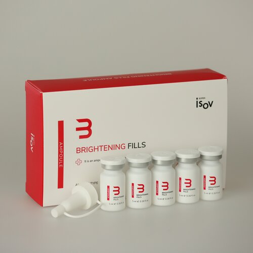 Isov Sorex Набор увлажняющих сывороток -гидрограмм против гиперпигментации и фотостарения Brightening Fills Ampoule, 5*5мл