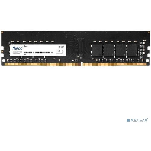 Netac Модуль памяти Netac DDR4 DIMM 4GB NTBSD4P26SP-04 PC4-21300 2666MHz Черный 203200₽