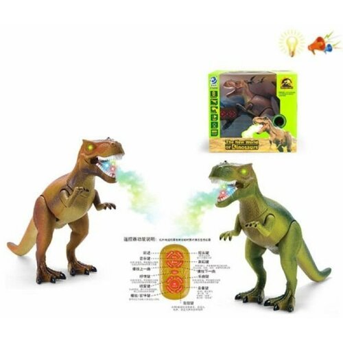 Динозавр на ИК управлении, свет, звук Наша Игрушка 201230772 динозавр эл свет звук в асс эл пит ag13 3вх в компл дисплей