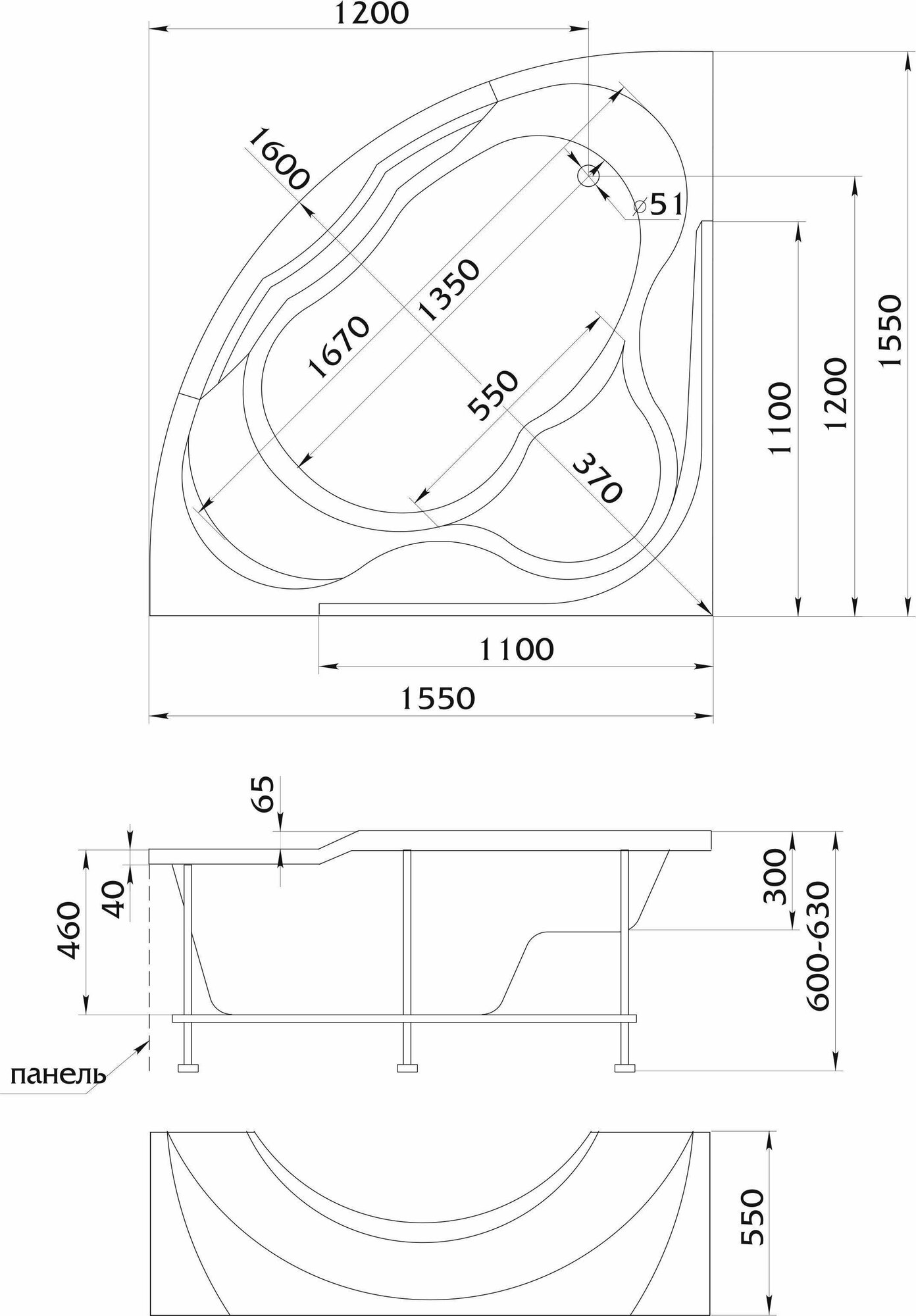 Акриловая ванна Aima Design - фото №11