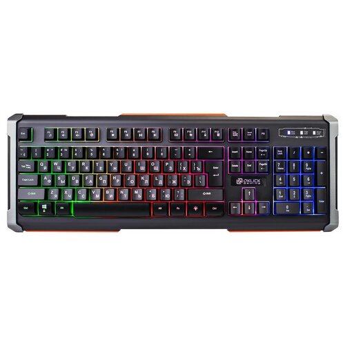 игровая клавиатура с подсветкой Клавиатура проводная с подсветкой RGB, клавиатура для геймеров, для компьюетра, оклик