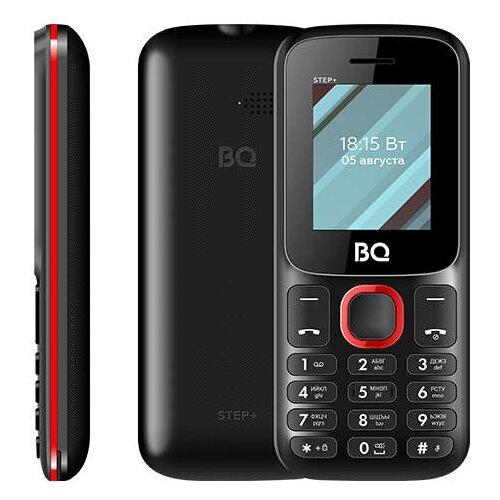 фото Телефон bq 1848 step+ черный / красный