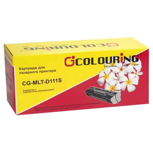 Картридж Colouring CG-MLT-D111S, 1000 стр, черный картридж colouring cg mlt d105s 1500 стр черный