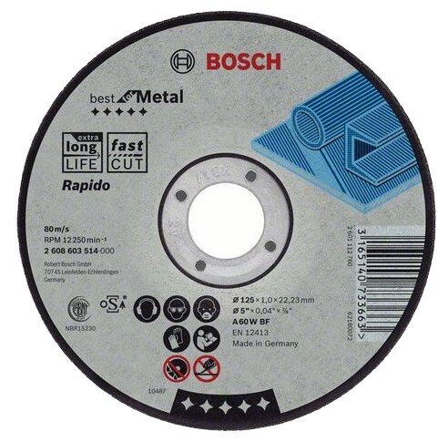 Диск отрезной BOSCH Best for Metal 2608603514