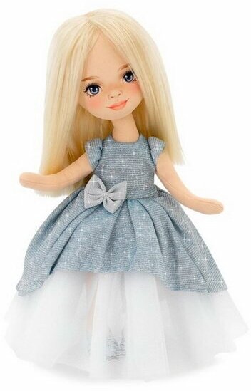 Мягкая кукла Mia "В голубом платье", 32 см