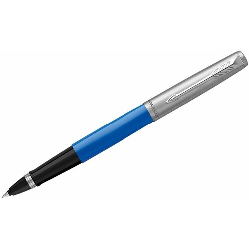 parker набор перьевая и шариковая ручки jotter core m 2093258 2 шт Ручка-роллер Parker Jotter Originals Blue Chrome СT черная, 0,8мм, подарочная упаковка