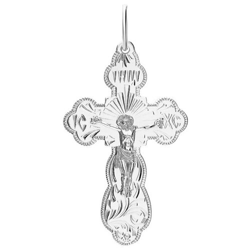 фото Подвеска-крест из серебра яхонт ювелирный арт. 216087