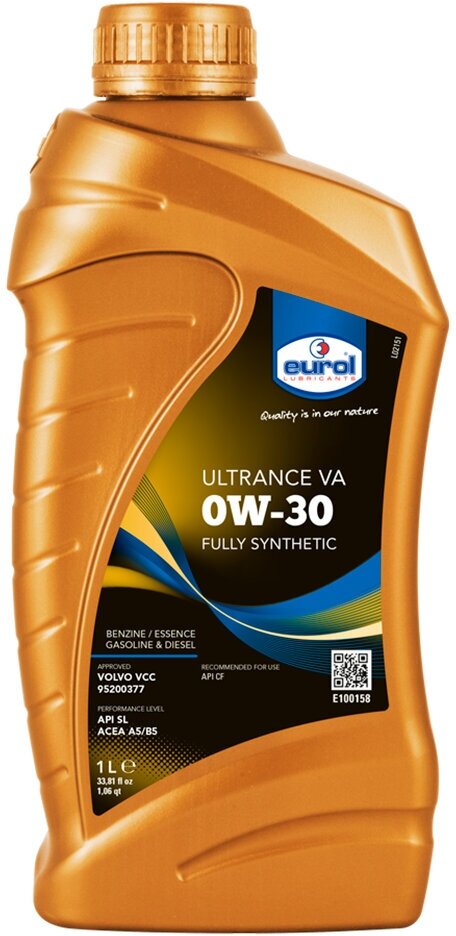 Синтетическое моторное масло Eurol Ultrance VA 0W-30, 1 л